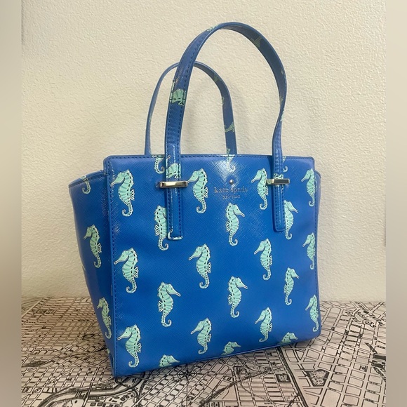 Kate Spade RARE Seahorse Satchel Crossbody - Picture 2 of 9